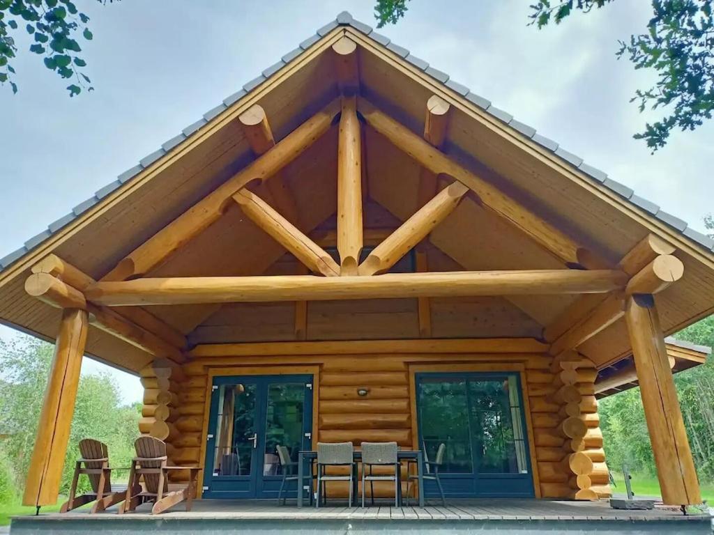 Unieke Houten Villa Met Sauna In Twente - 5P Den Ham Luaran gambar