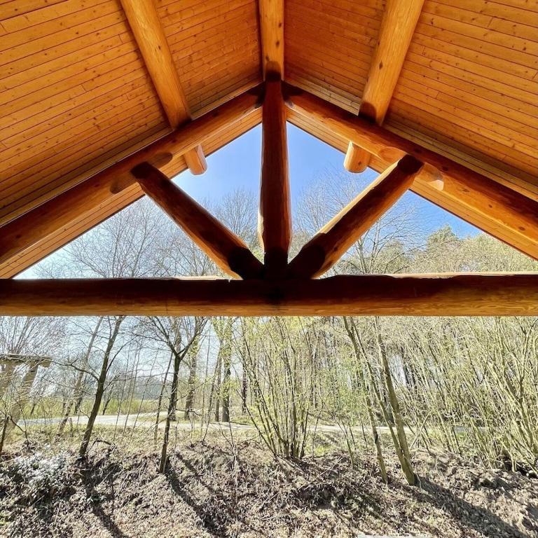 Unieke Houten Villa Met Sauna In Twente - 5P Den Ham Luaran gambar